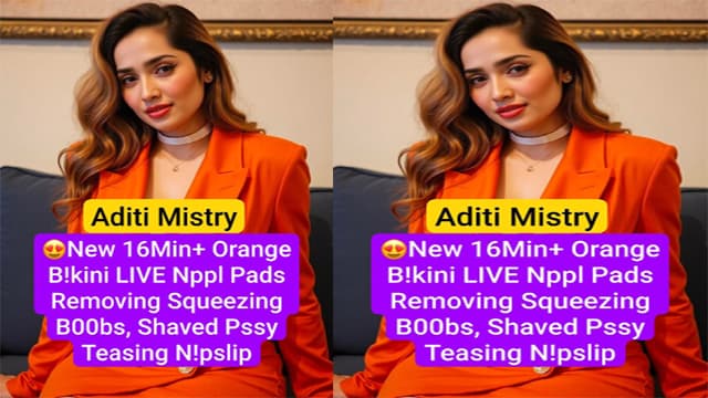 Orange Bikini Aditi Mistry Chudai Viral Fuck MMS