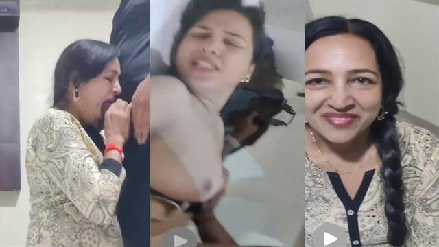 Indian Milf Giving Blowjob And Fuck in Missionary Doggy