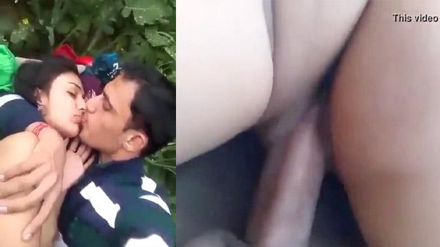 Horny Desi Couple Jungle Affair Sex Leaked MMS