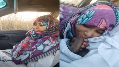 Muslim Girl – Lovely Blowjob On The Car Free