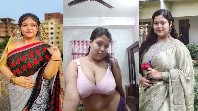 Desi Milf Busty GF Saree Teasing Big Boobs Leak