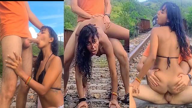 Indian Railway Outdoor Deepthroat NRI BF Deeper Pound