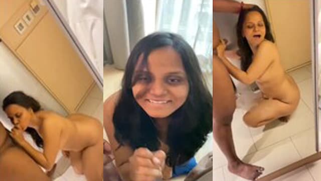 Sexy South Indian Horny Wife Blowjob Dick Taking & Cum On Face